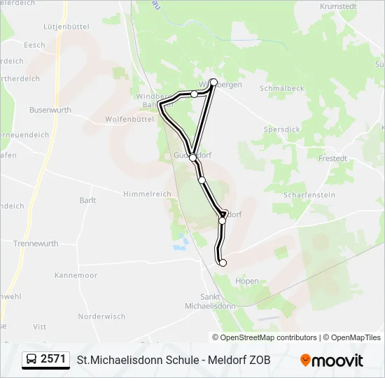2571 Bus Line Map