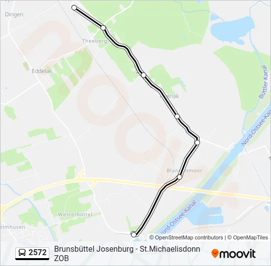 2572 Bus Line Map