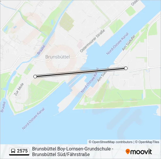 2575 Bus Line Map