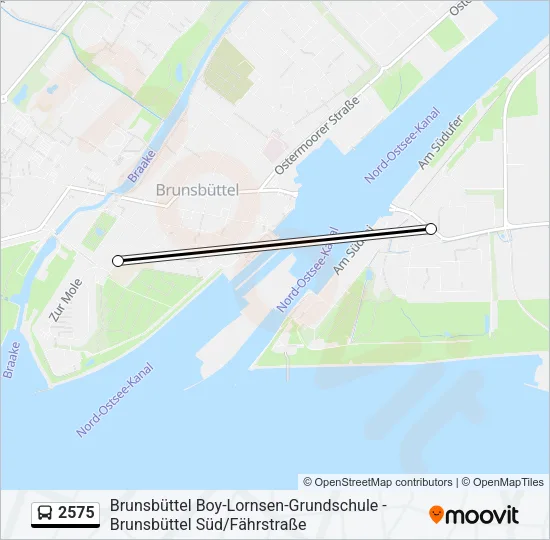 2575 Bus Line Map