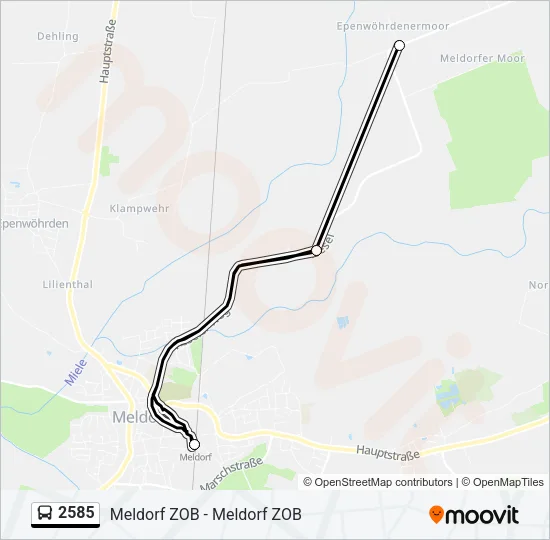 2585 Bus Line Map