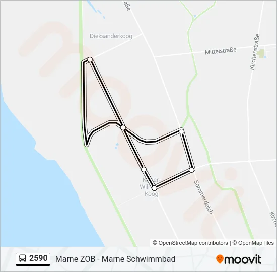 2590 Bus Line Map