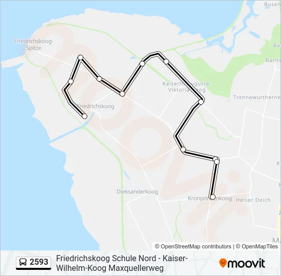 2593 Bus Line Map