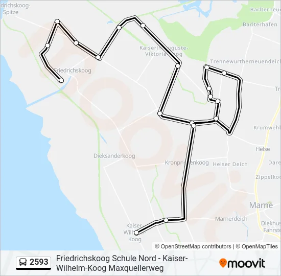 2593 Bus Line Map