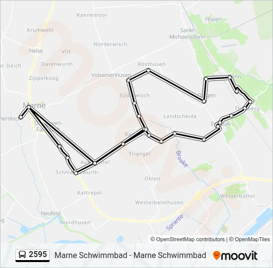 2595 Bus Line Map