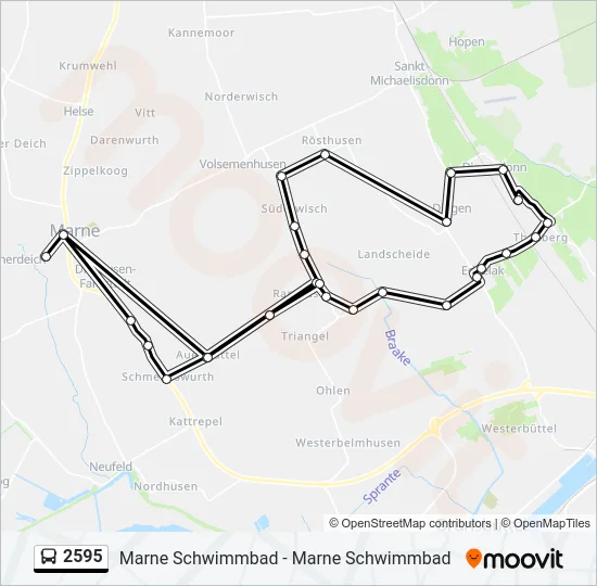 2595 Bus Line Map