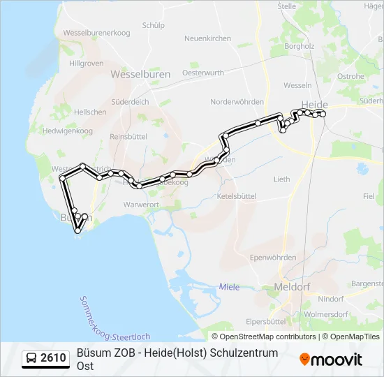 2610 Bus Line Map