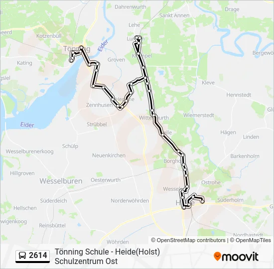  2614: карта маршрута