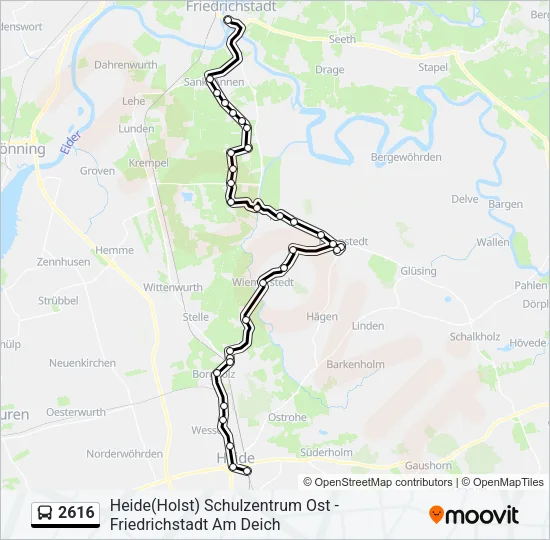 2616 Bus Line Map