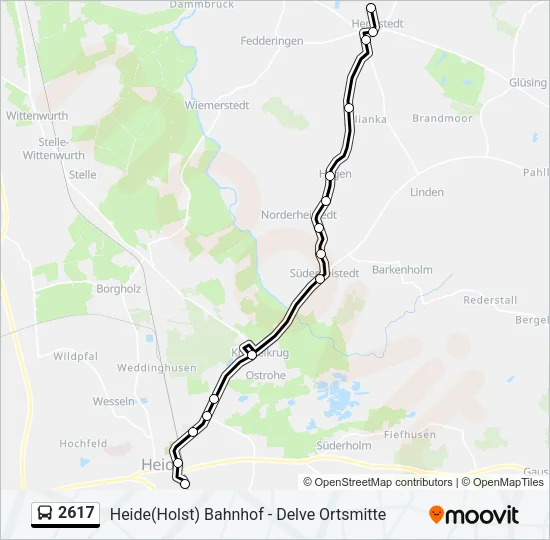2617 Bus Line Map