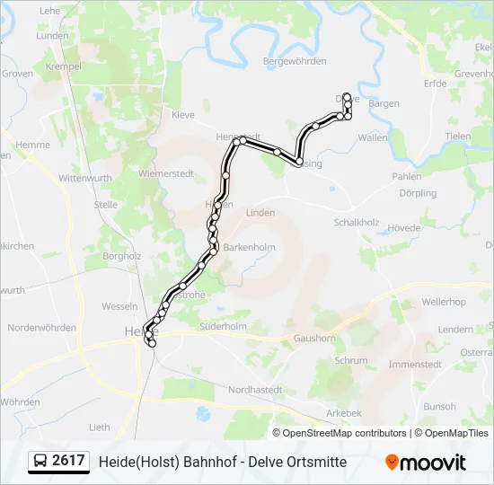 2617 Bus Line Map