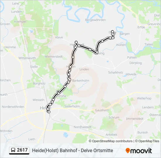 2617 Bus Line Map