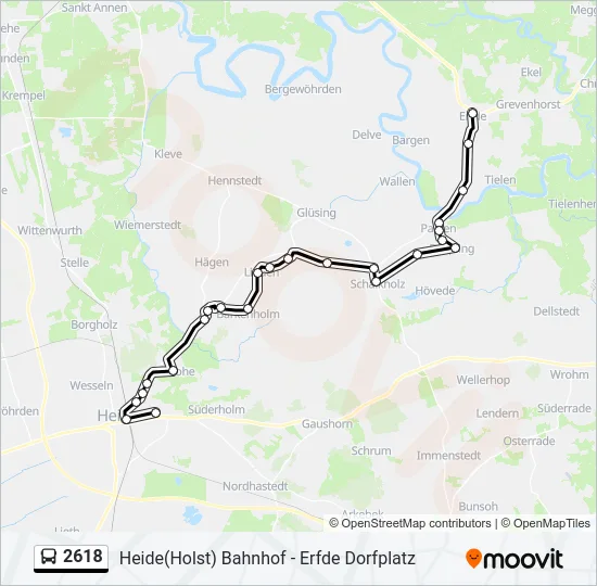 2618 Bus Line Map