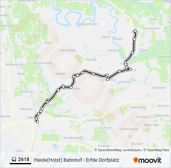 2618 Bus Line Map