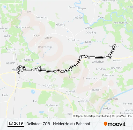 2619 Bus Line Map
