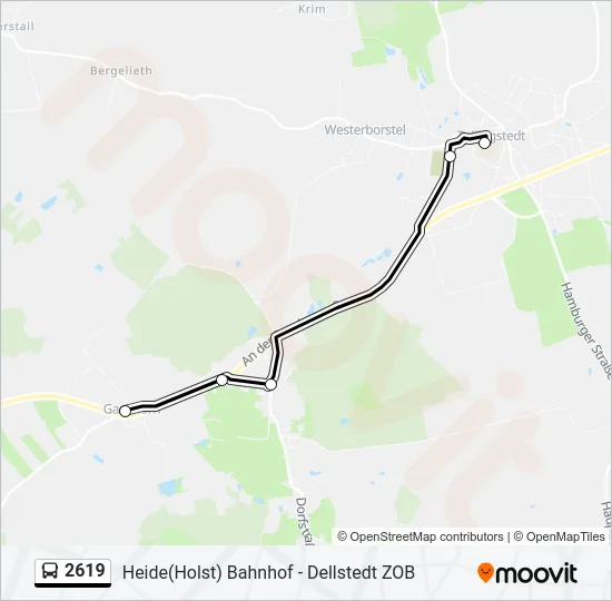 2619 Bus Line Map