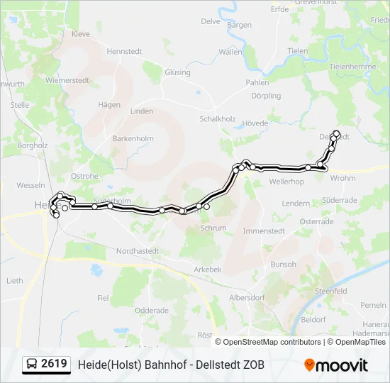 2619 Bus Line Map