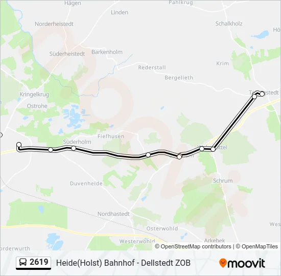 2619 Bus Line Map