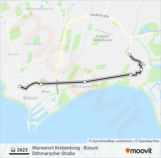 2623 Bus Line Map
