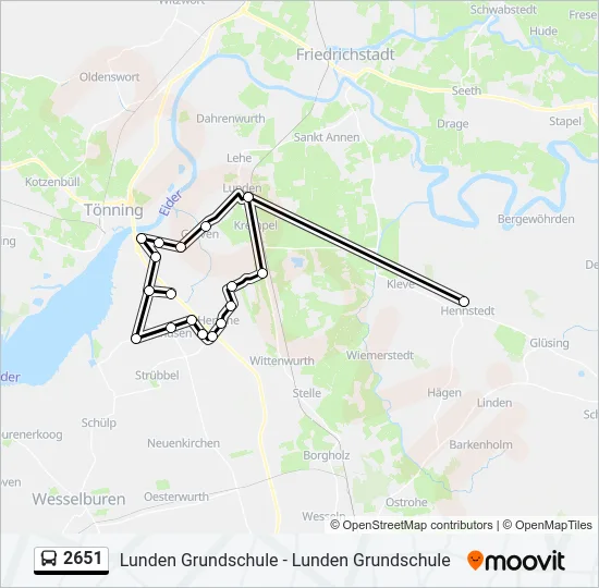 2651 Bus Line Map