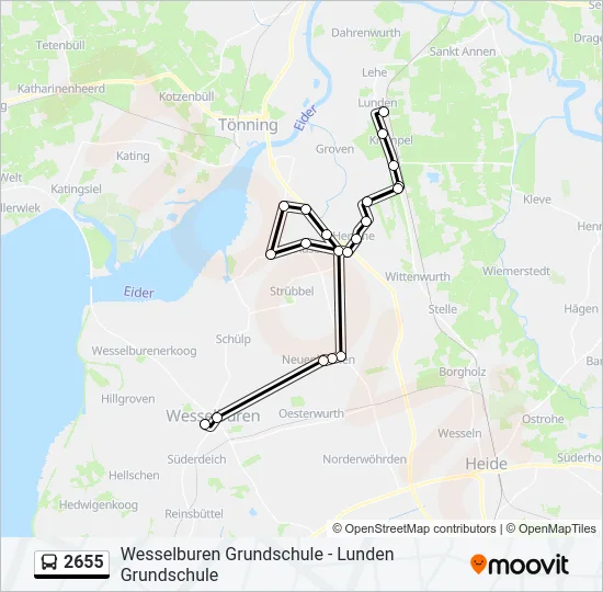 2655 Bus Line Map