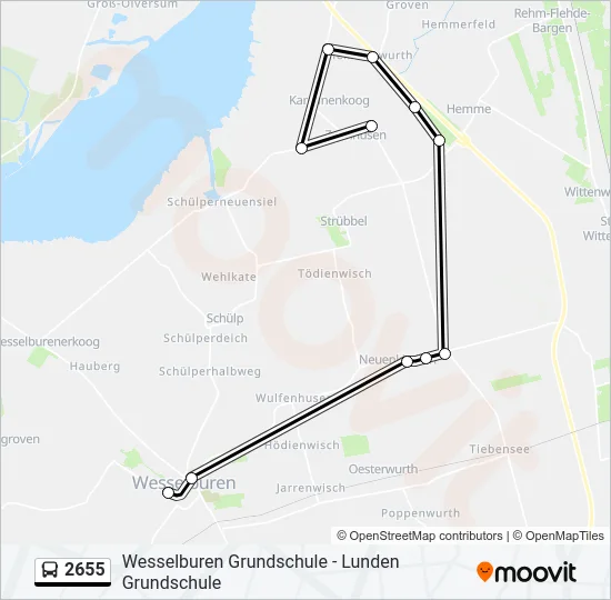 2655 Bus Line Map