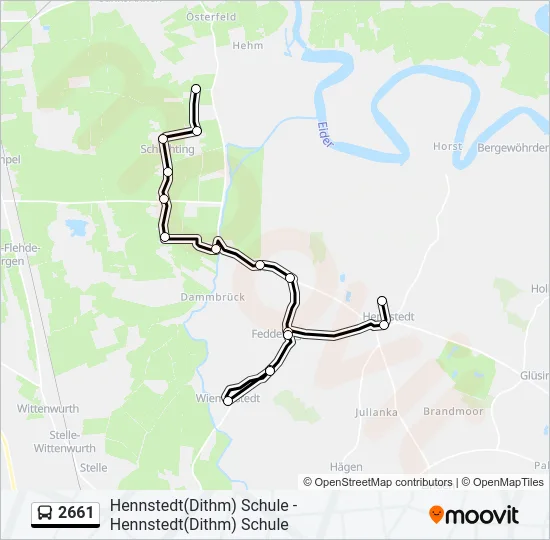 2661 Bus Line Map