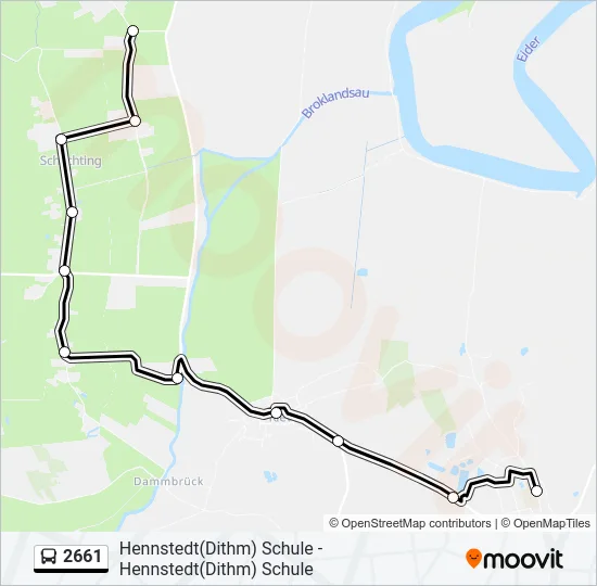 2661 Bus Line Map