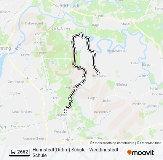 2662 Bus Line Map