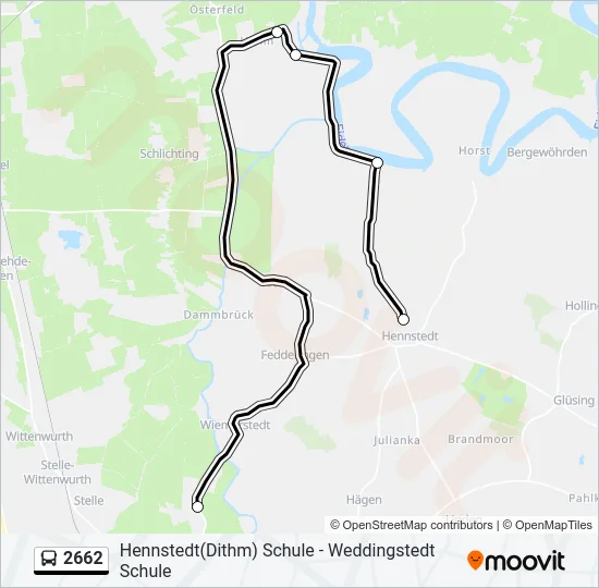 2662 Bus Line Map