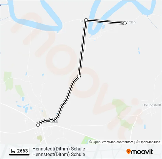 2663 Bus Line Map