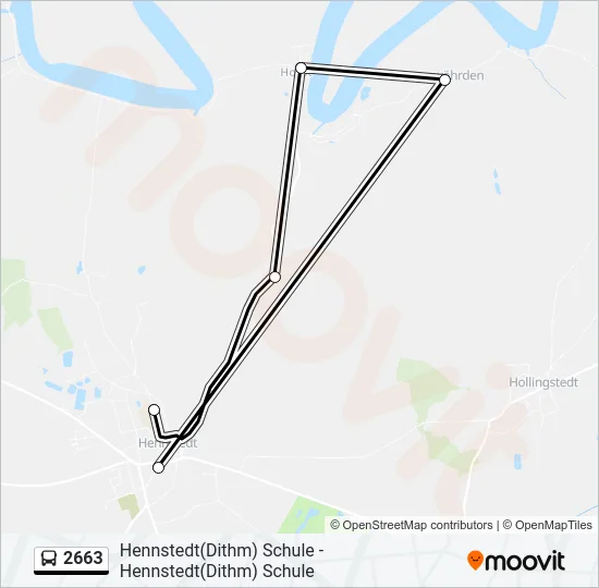 2663 Bus Line Map