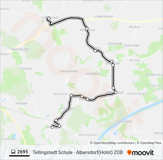 2695 Bus Line Map