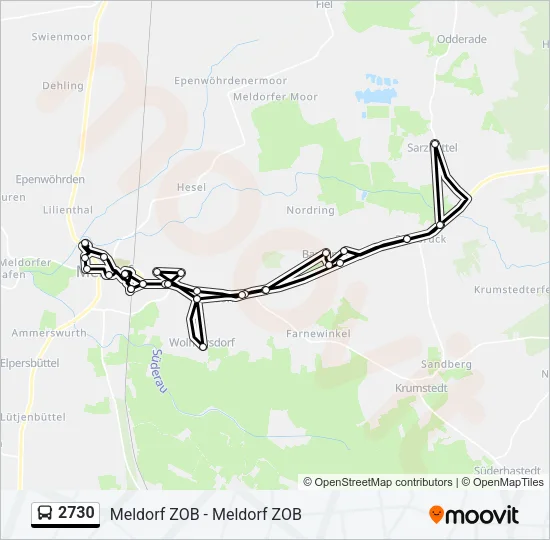 2730 Bus Line Map