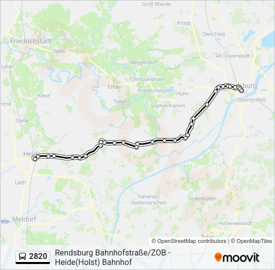 2820 Bus Line Map