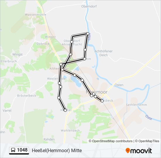 1048 bus Line Map