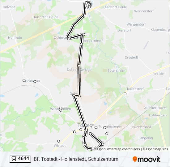 4644 bus Line Map