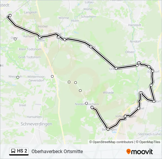  HS 2: карта маршрута