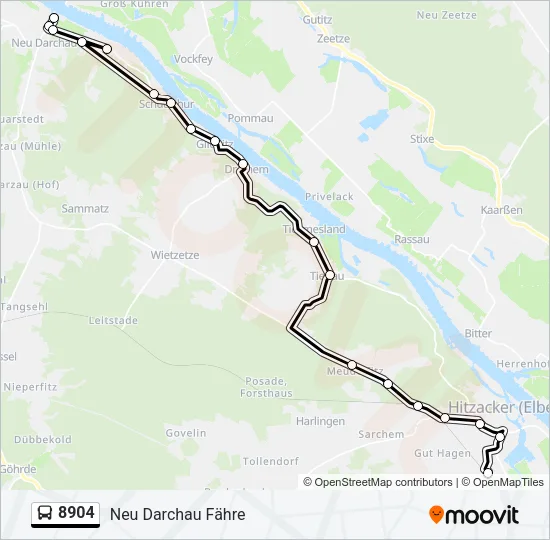 8904 Bus Line Map