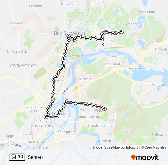 10 bus Line Map