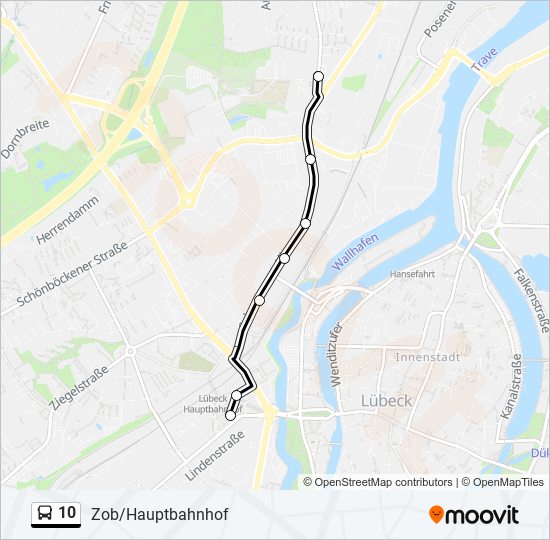 10 bus Line Map