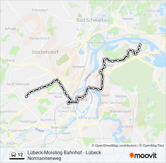 12 bus Line Map