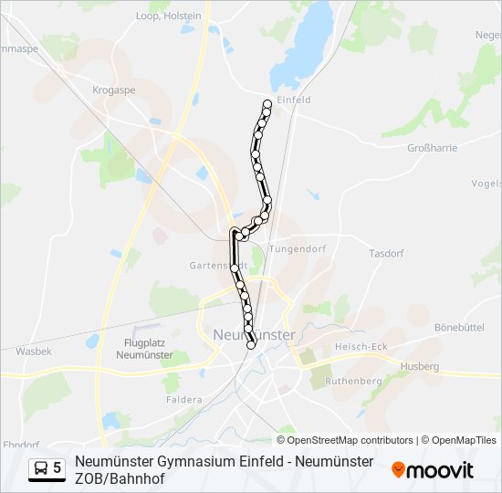 5 bus Line Map