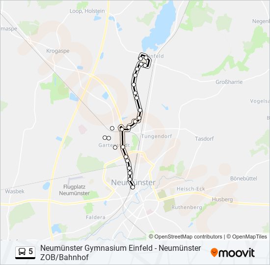 5 bus Line Map