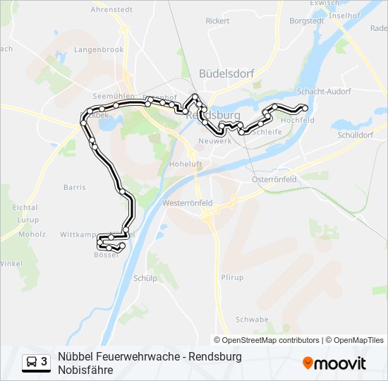 3 bus Line Map