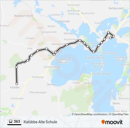 363 Route: Schedules, Stops & Maps - Kalübbe Alte Schule (Updated)