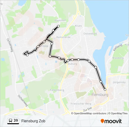 39 Bus Line Map