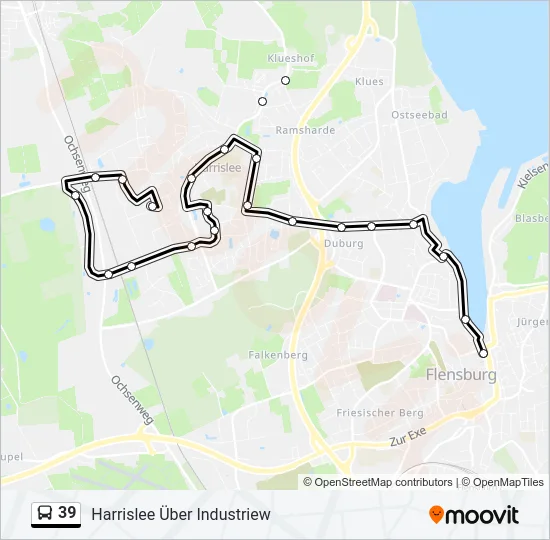 39 Bus Line Map