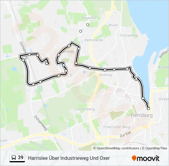 39 Bus Line Map