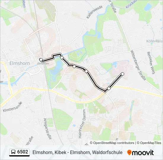 6502 Bus Line Map
